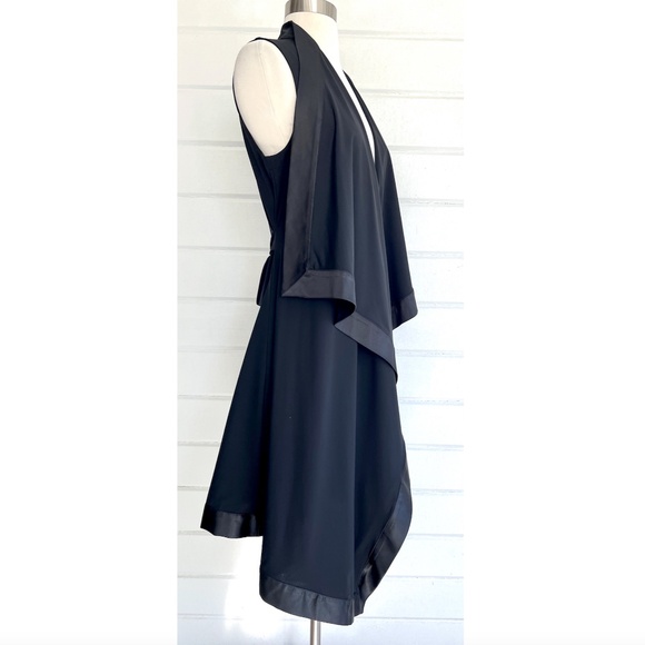 MC PLANET Tuxedo Inspired Asymmetrical Draped Tunic Vest(8) & Slim Pants(10) Set - Picture 2 of 16